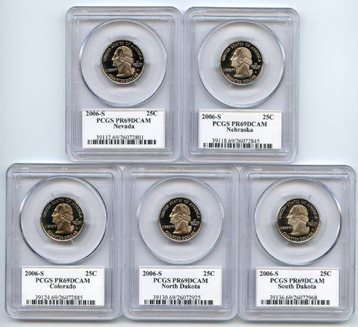 2006 S Clad State Quarter Set PCGS PR69DCAM