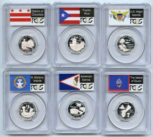 2009 S Silver Territory Quarter Set PCGS PR69DCAM