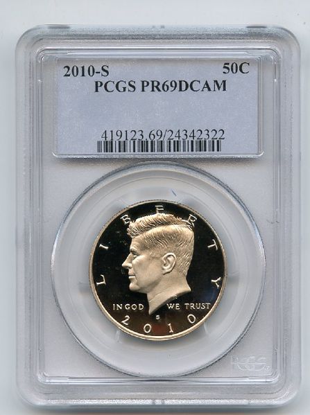 2010 S 50C Kennedy Half Dollar PCGS PR69DCAM