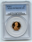 1978 S 1C Lincoln Cent Proof PCGS PR70DCAM