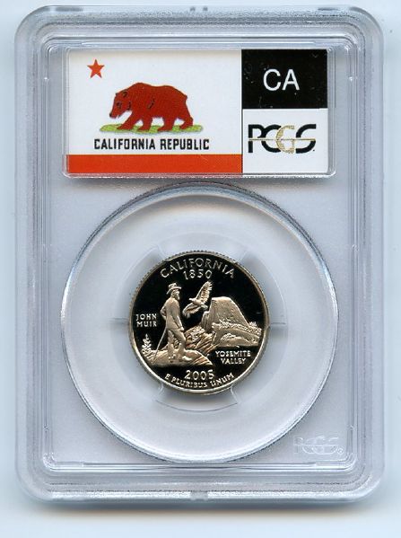 2005 S 25C Clad California Quarter PCGS PR70DCAM