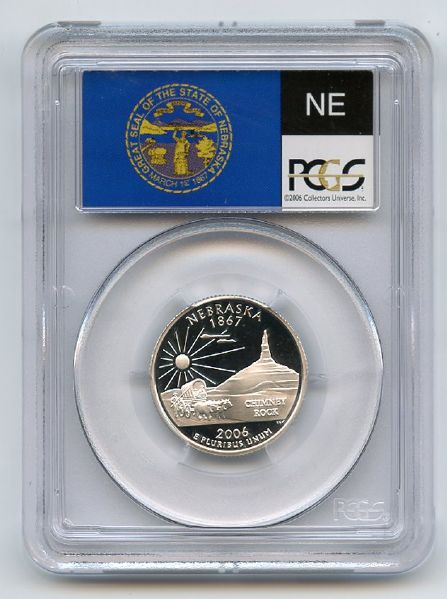 2006 S 25C Silver Nebraska Quarter PCGS PR70DCAM