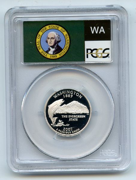 2007 S 25C Silver Washington Quarter PCGS PR70DCAM