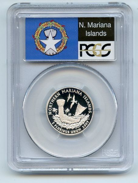 2009 S 25C Silver Northern Mariana Islands Quarter PCGS PR70DCAM