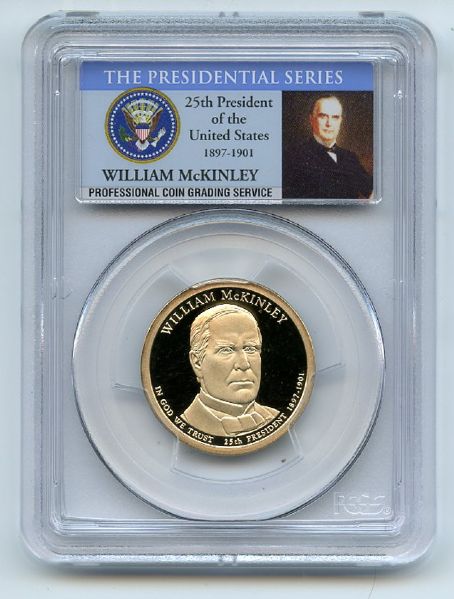 2013 S $1 William McKinley Dollar PCGS PR70DCAM