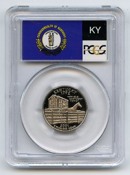 2001 S 25C Clad Kentucky Quarter PCGS PR69DCAM