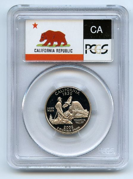 2005 S 25C Clad California Quarter PCGS PR69DCAM