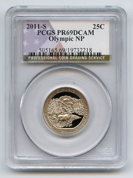 2011 S 25C Clad Olympic Quarter PCGS PR69DCAM