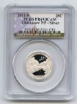 2011 S 25C Silver Chickasaw Quarter PCGS PR69DCAM