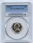 1968 S 5C Jefferson Nickel PCGS PR69CAM