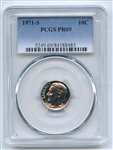 1971 S 10C Roosevelt Dime PCGS PR69