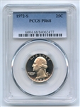 1972 S 25C Washington Quarter PCGS PR68