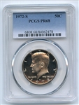 1972 S 50C Kennedy Half Dollar PCGS PR68