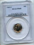 1969 S 10C Roosevelt Dime PCGS PR68