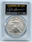 2021 $1 Silver Eagle T1 Last Day Production PCGS MS70 Legends Life Andre Dawson