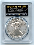 2021 $1 Silver Eagle T2 First Production PCGS MS70 Legends Life Nate Archibald