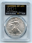 2021 $1 Silver Eagle T1 Last Day Prod PCGS MS70 Legends of Life Artis Gilmore