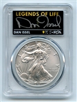 2021 $1 Silver Eagle T1 Last Day Prod PCGS MS70 Legends of Life Dan Issel