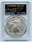 2021 $1 Silver Eagle T1 Last Day Production PCGS MS70 Legends Life Bobby Hull