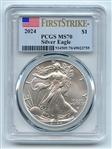 2024 $1 American Silver Eagle Dollar 1oz PCGS MS70 First Strike