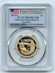 2024 S $1 American Innovation AL Saturn V Dollar PCGS PR69DCAM First Strike