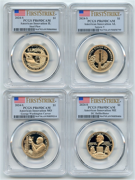 2024 S $1 American Innovation Dollar Set PCGS PR69DCAM First Strike