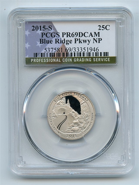 2015 S 25C Clad Blue Ridge Parkway Quarter PCGS PR69DCAM