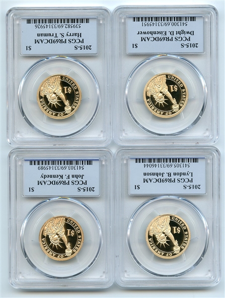 2015 S Presidential Dollar Set PCGS PR69DCAM