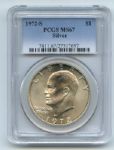 1972 S $1 Silver Ike Eisenhower Dollar PCGS MS67