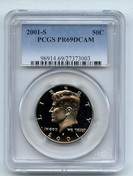 2001 S 50C Kennedy Half Dollar PCGS PR69DCAM