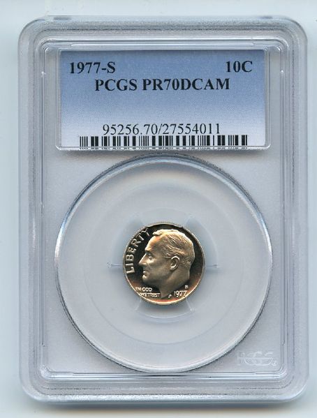 1977 S 10C Roosevelt Dime Proof PCGS PR70DCAM