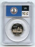 2000 S 25C Clad Virginia Quarter PCGS PR70DCAM