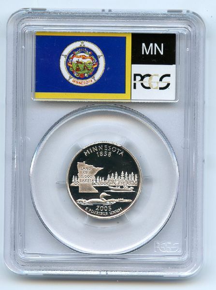 2005 S 25C Silver Minnesota Quarter PCGS PR70DCAM