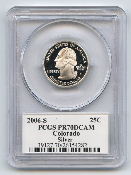 2006 S 25C Silver Colorado Quarter PCGS PR70DCAM