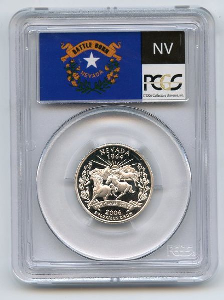 2006 S 25C Silver Nevada Quarter PCGS PR70DCAM