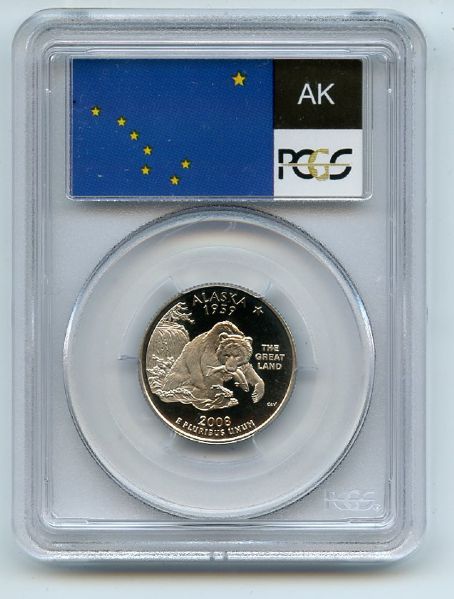 2008 S 25C Clad Alaska Quarter PCGS PR70DCAM