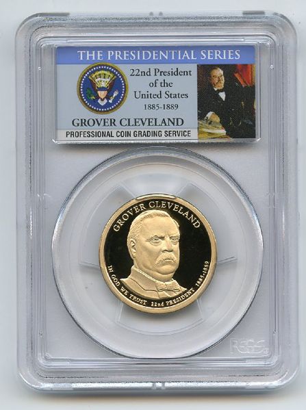 2012 S $1 Grover Cleveland 22 Dollar PCGS PR70DCAM