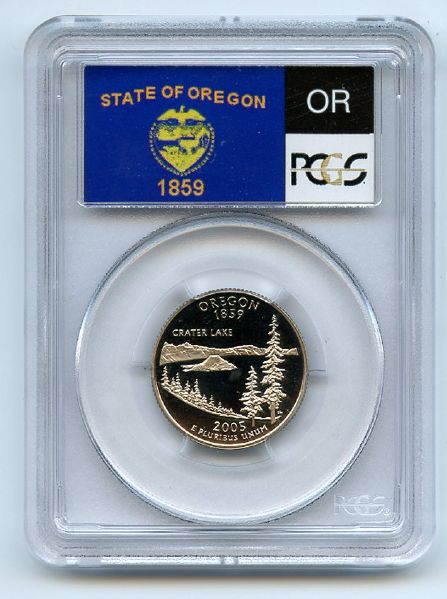 2005 S 25C Clad Oregon Quarter PCGS PR69DCAM