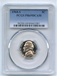 1968 S 5C Jefferson Nickel PCGS PR69DCAM