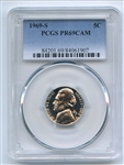 1969 S 5C Jefferson Nickel PCGS PR69CAM