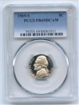 1969 S 5C Jefferson Nickel PCGS PR69DCAM