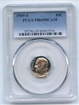 1969 S 10C Roosevelt Dime PCGS PR69DCAM