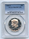 1969 S 50C Kennedy Half Dollar PCGS PR69DCAM