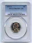 1971 S 5C Jefferson Nickel PCGS PR69DCAM