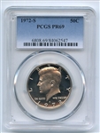 1972 S 50C Kennedy Half Dollar PCGS PR69