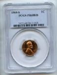 1969 S 1C Lincoln Cent PCGS PR68