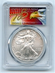 2008 $1 American Silver Eagle Dollar 1oz PCGS MS70 Thomas Cleveland Eagle FS