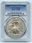 1996 $1 American Silver Eagle 1oz Dollar PCGS MS69