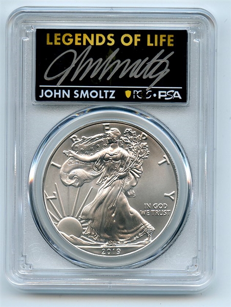 2019 $1 American Silver Eagle PCGS PSA MS70 Legends of Life John Smoltz