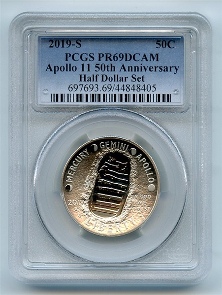 2019 S 50C Apollo 11 50th Anniversary Proof Commemorative Set PCGS PR69DCAM